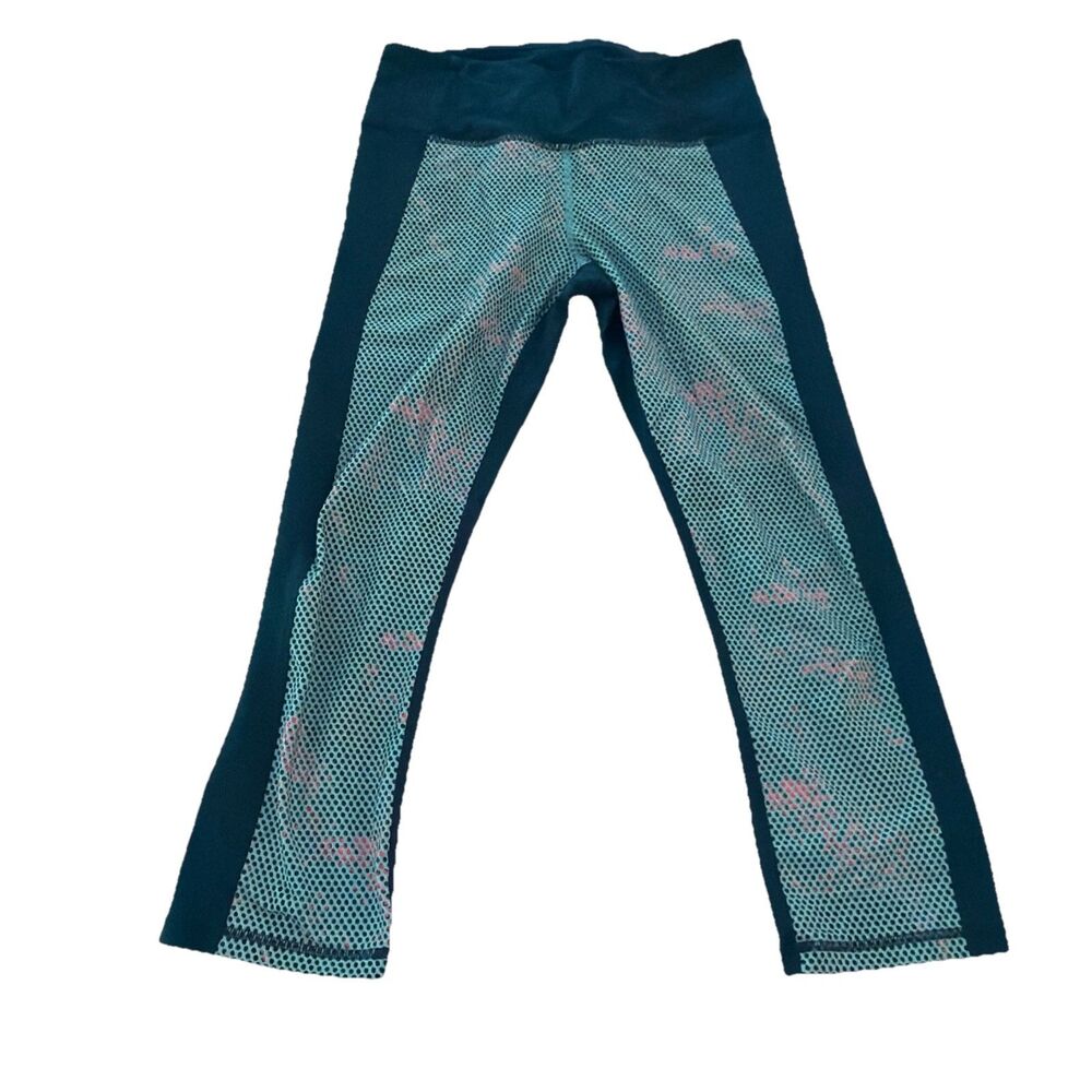 UNDER ARMOUR cropped leggings women size medium colorful yoga